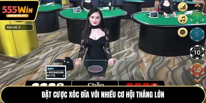 Đặt cược xóc đĩa với nhiều cơ hội thắng lớn